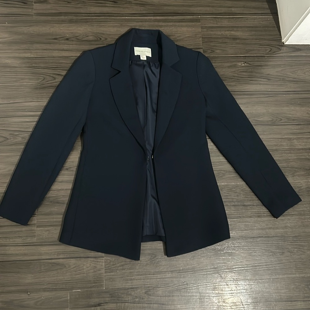 Adrienne vittadini blazer jacket dark blue size S